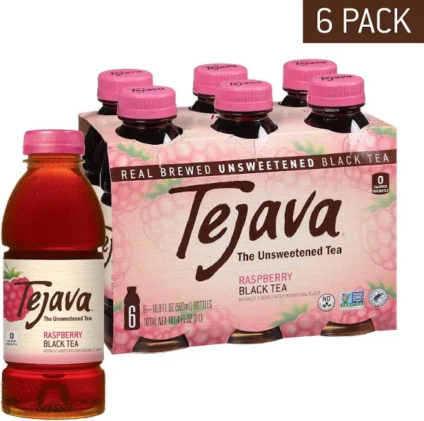 Tejava Raspberry Black Tea Bottles