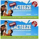 Two packages Lactase Enzyme Lacteeze Drops 15.5 ml Liquid by Gelda