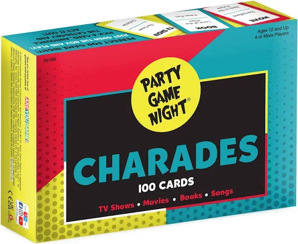 University Games, Party Game Night Charades Card Game, Ages 12 and Up