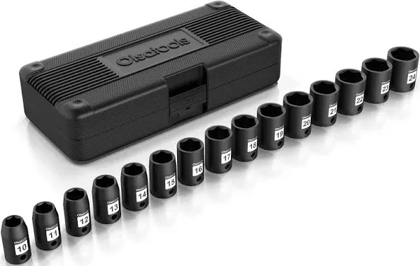 1/2&#034; Drive Cr-Mo Deep Impact Socket Set | Professional-G<wbr/>rade Crmo | 6-Point Metr