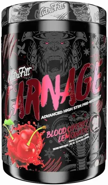 Pre Fitt Carnage Pre-Workout 25 Servings | NutriFitt