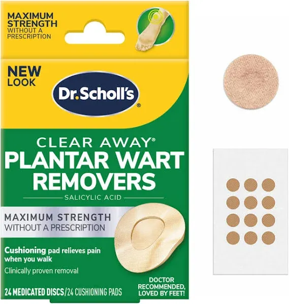 Dr. Scholl's Clear Away Wart Removers Plantar For Feet (24 ct)