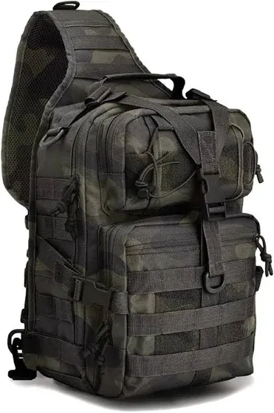 hopopower Tactical Sling Bag Pack Military Assault Shoulder Bag Backpack