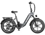 Heybike Ranger S Folding & Fat Tire Electric Bike, 1400W Peak Motor, 400 lbs & 55 Miles Max Range, Hydraulic Front Suspension