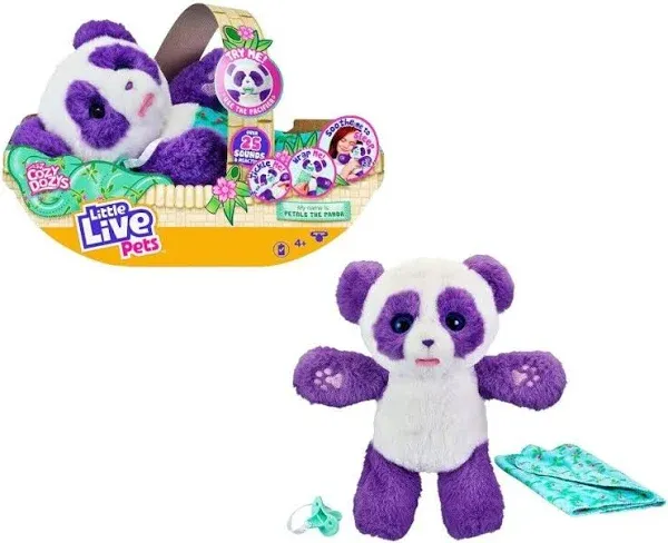 2022 Little Live Pets Pedals the Cozy Dozys PANDA with 25+ Interactive Sounds