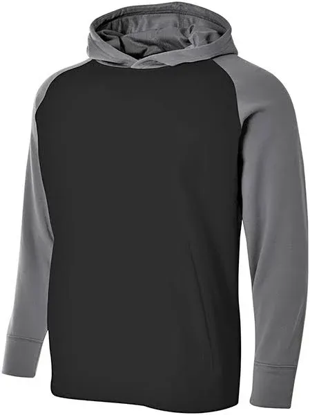 A4 Men's Color Block Tech Fleece Hoodie