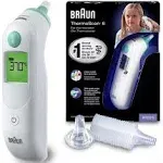 Thermoscan 6 Ear Thermometer with Color-Coded Digital Display, Exactemp Stabi...