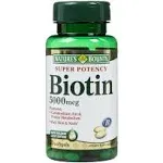 Nature's Bounty Biotin 5000 mcg