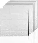 Transform Your Walls with 3D Faux Brick Panels - Easy Installation, 10 Pcs