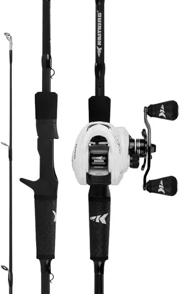 KastKing Crixus Fishing Rod and Reel Combo, Baitcasting Combo, IM6 Graphite B...