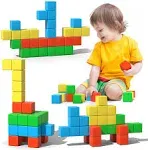 Magnetic Blocks, 1.34 inch Large Magnetic Building Blocks, 3D Magnetic 28 Pcs