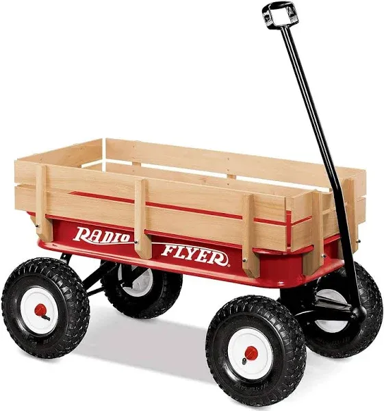  Radio Flyer 32 Pneumatic Tire Wagon 37-1/4 in L x 18-1/2 in W x 9-1/2 in D,