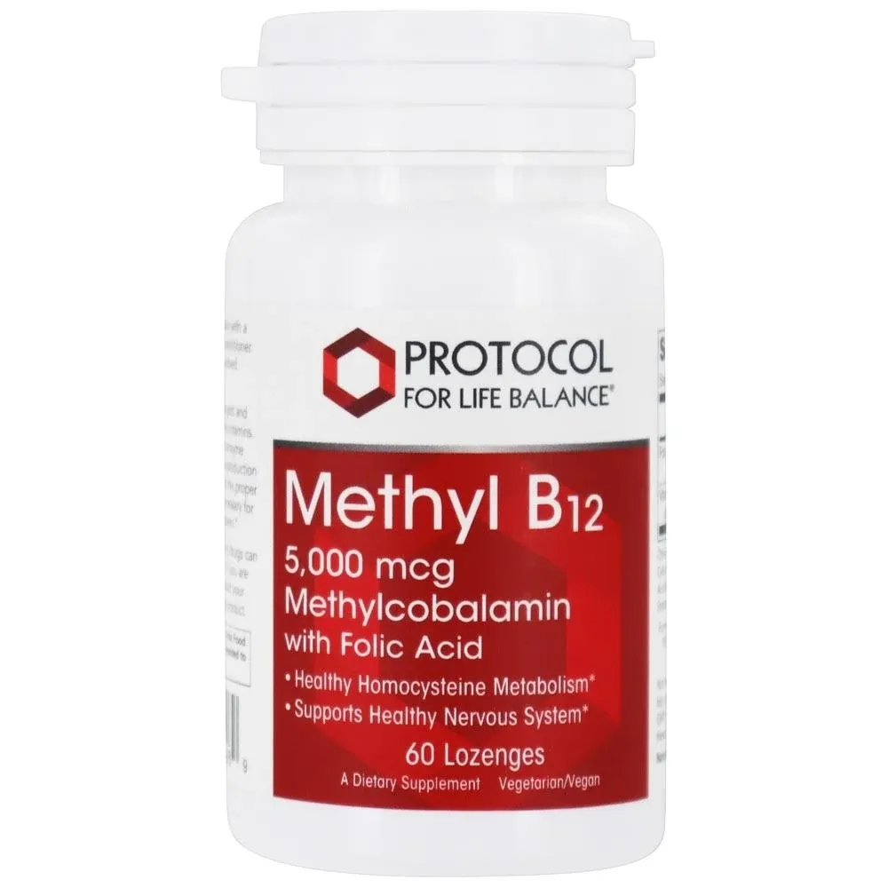 Protocol for Life Balance Methyl B12 - 5000 mcg - 60 Lozenges