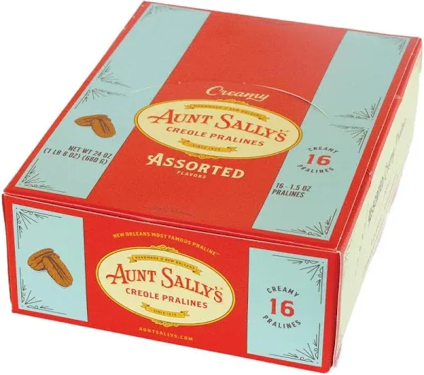 Creamy Assorted Pralines – Aunt Sally's Pralines – 12 count box