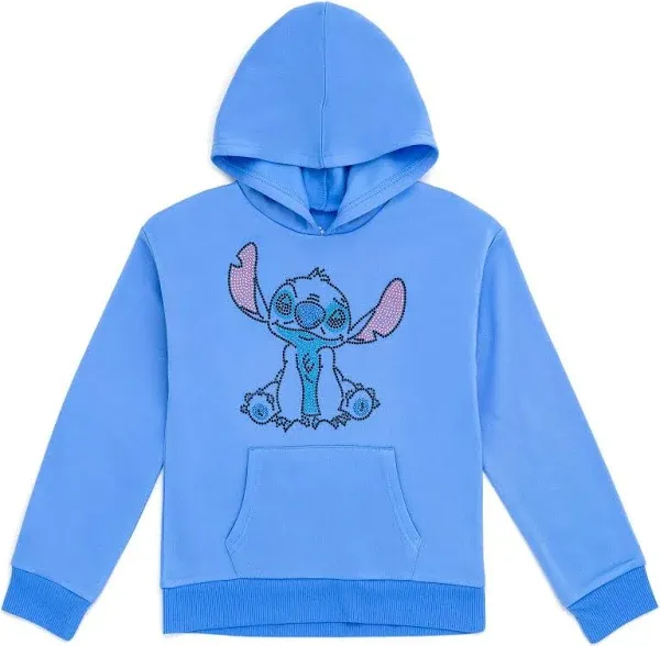 Disney Lilo & Stitch Girls French Terry Crossover Hoodie Toddler to Big Kid