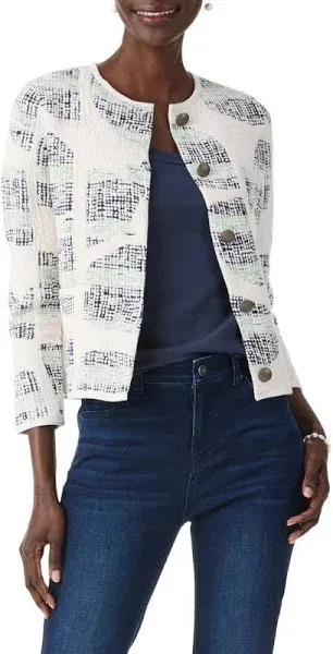 NIC+ZOE Circle Sequence Knit Jacket