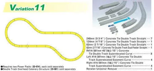 Kato N V11 Double Track Set