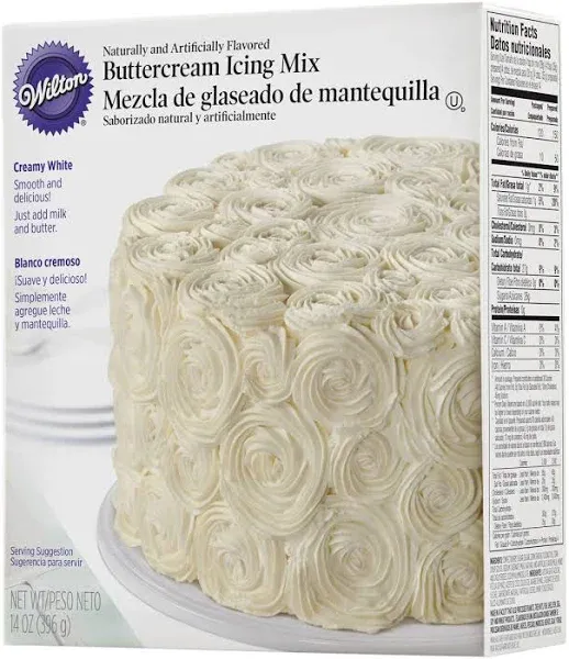 Wilton Creamy White Buttercream Icing Mix 14 Ounces W112 (3-Pack)