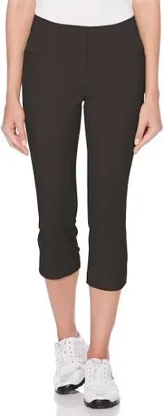 Pga Tour Women's Tech Capri Golf Pants with Comfort Stretch Waistband