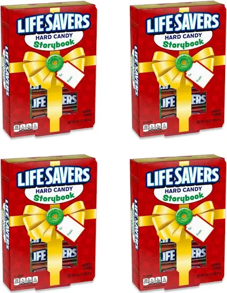 Lifesavers Christmas Candy Book 4 Pack of Lifesavers Hard Candy Lifesaver Sto...