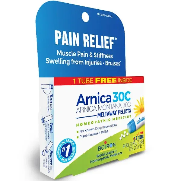 Boiron Arnica Montana 30c Homeopathic Medicine for 80 Pellets (Pack of 3) 