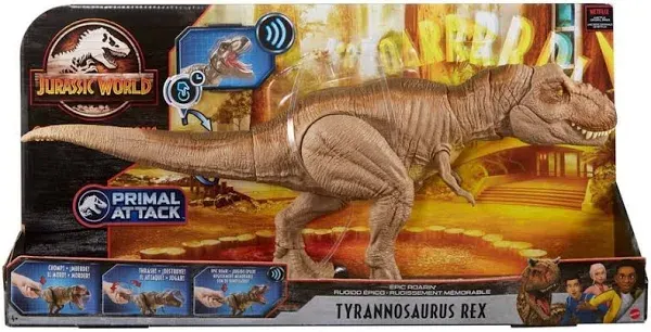 Jurassic World Camp Cretaceous Primal Attack Epic Roarin &#039; Tyrannosaurus Rex 21&#034;