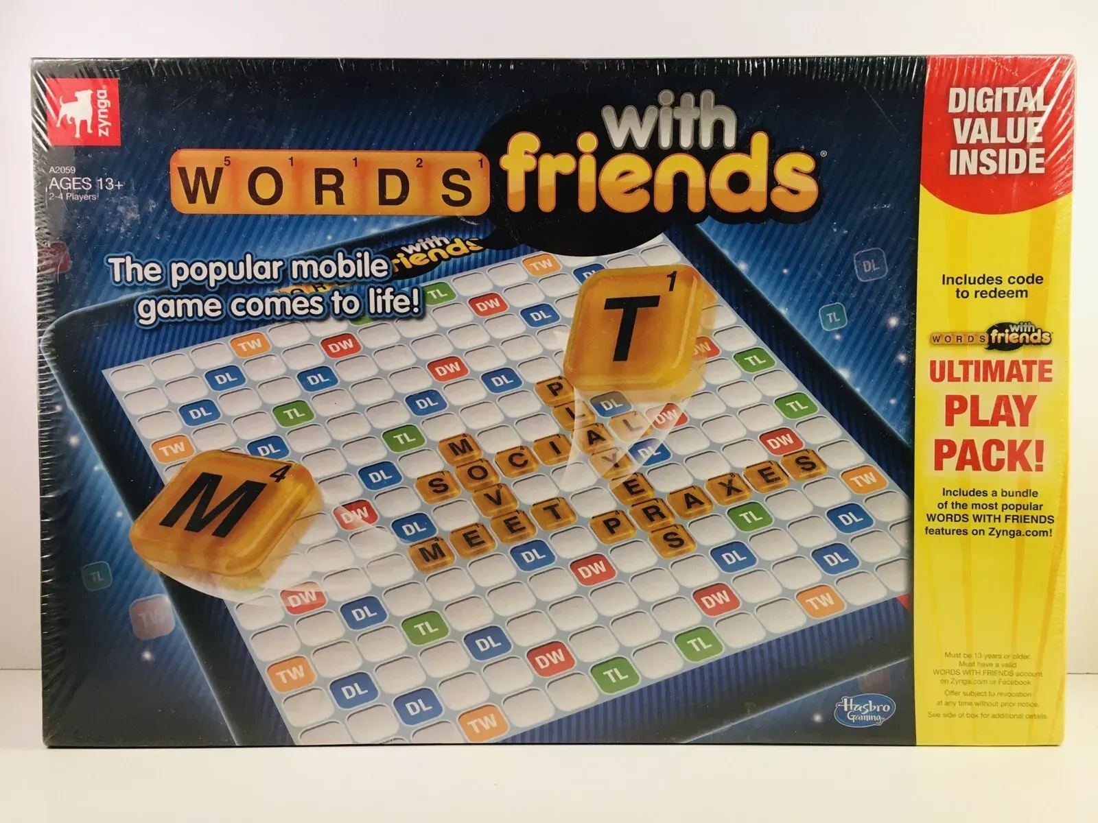 Words With Friends ~ Board Game Zynga Hasbro 2012 NEW 653569794318