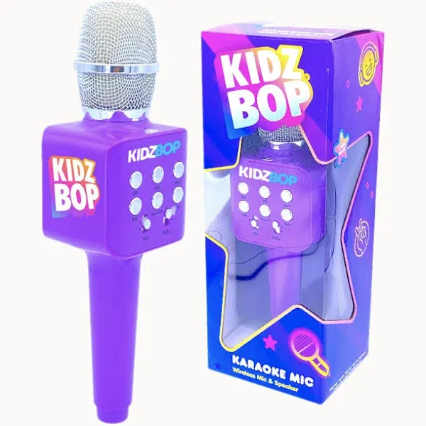 , Kidz Bop Karaoke Microphone | The Hit Music Brand for Kids | Birthday Pink