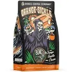 Bones Coffee Company Orange Sickle Whole Coffee Beans Orange Vanilla Cream Flavor 12 oz Flavored Coffee Gifts Low Acid Medium