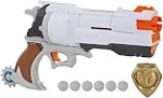 Overwatch McCree Nerf Rival Blaster with Badge