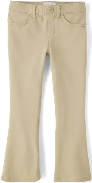 The Children's Place Girls' Uniform Ponte Flare Leg Pants