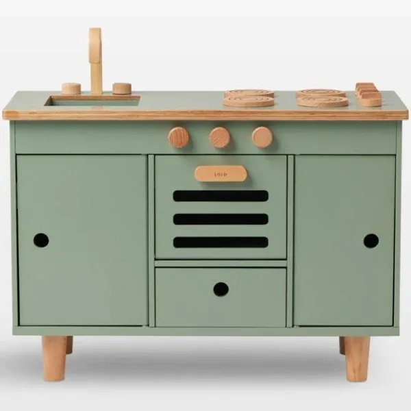 Lalo Sage Green Montessori Kids Play Kitchen