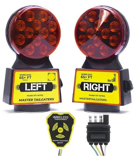 Master Tailgaters Wireless Trailer Tow Lights