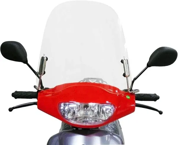 Mmg Scooter Windshield 3 millimeters Clear Plastic Acrylic comes with mounting hardware