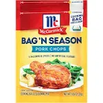 McCormick Pork Chops Seasoning Mix with Cooking Bag, 1.06 oz, 6 Pack