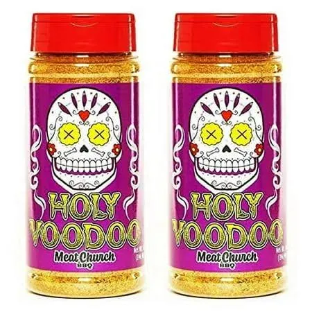 Meat Church BBQ Rub Combo Two Bottles of Voodoo 14 oz