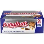 Baby Ruth, Chocolatey, Peanut, Caramel, Nougat, Share Size Individually Wrapped Candy Bars, 3.3 oz Each, Bulk 18 Pack