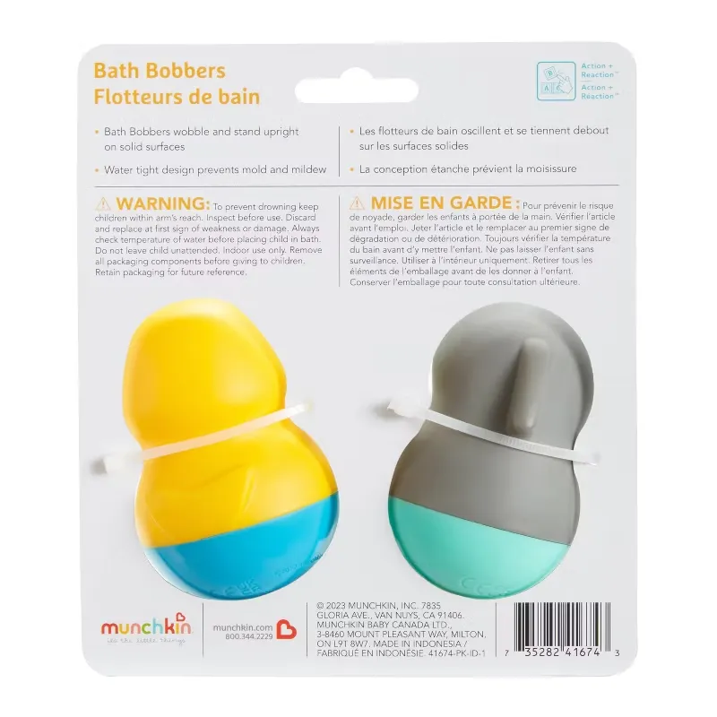 Munchkin 2-Pack Walrus & Dolphin Bath Bobbers™