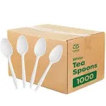 *WHOLESALE* Disposable - Medium Weight - White - Tea Spoons | 1000 ct.