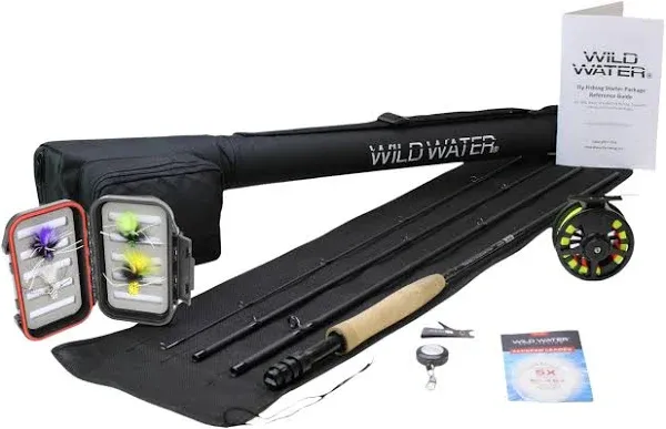 Wild Water Fly Fishing Combo for Panfish and Bass, 9 ft 5/6 wt Rod