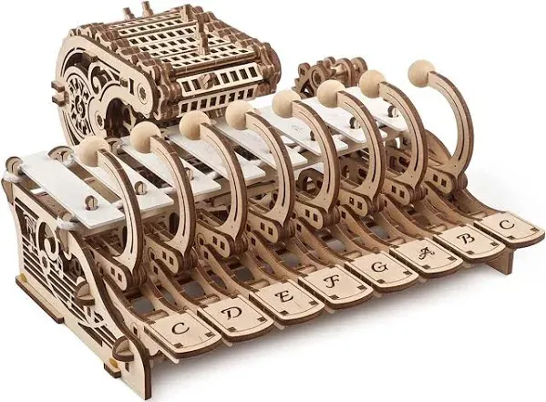 UGEARS Wooden 3D Puzzles For Adults - Mechanical Celesta Music Puzzle Wooden Puzzles for Adults - Crafts for Adults Model Kit Music Lover Gifts - DIY Kits for Adults Piano Puzzles For Adults - 573 Pcs