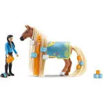 Schleich Horse Club Sofia's Beauties 18-Piece Horse Beauty Set - Horse Rider Kim and Horse Figurine with Brushable Styling Hair Plus Bead and Clip Accessories, Gift for Boys and Girls Ages 5 and up