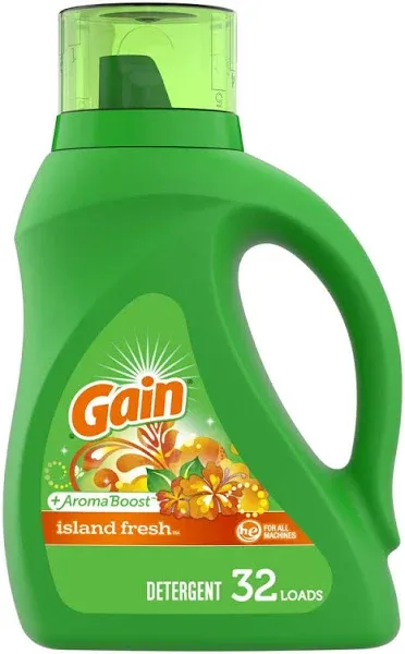 Gain Liquid Laundry Detergent Island Fresh