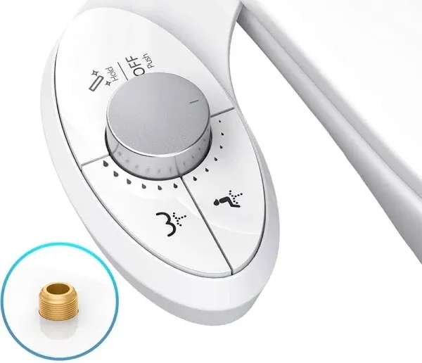 Ultra-Slim Bidet Attachment for Toilet - Effortless Non-Electric Self-Cleanin..<wbr/>.