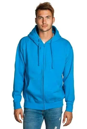 Men's Ecosmart Full Zip Up Front Jacket Ultimate Heavyweight Fleece Sweatshirt Cotton Blend Winter Warm Work Hoodie