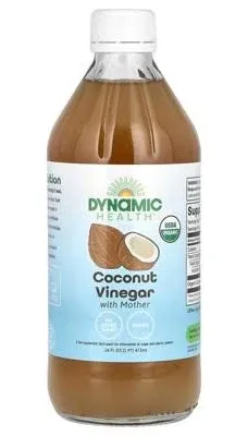 Dynamic Health Coconut Vinegar, Organic, with Mother - 16 fl oz