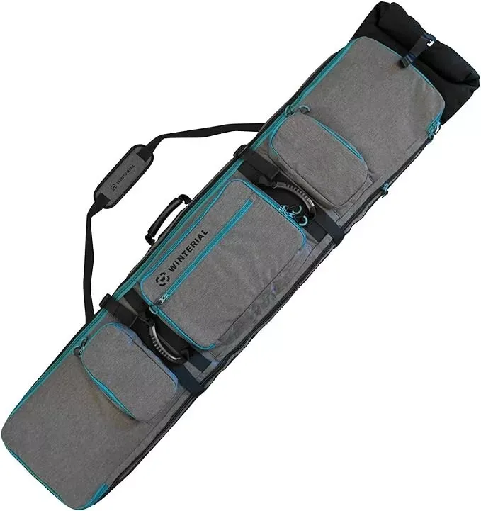 Winterial Rolling Expandable Snowboard and Ski Bag fits 2 Boards/ Skis up to 70"