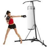 2 in 1 Heavy Bag Stand, Height Adjustable Punching Bag Stand, Foldable Boxing B