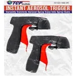 TCP Global Instant Aerosol Trigger Handle (Pack of 2), Instantly Converts Spray Cans Into Spray Guns - Full Hand Grip, Reusable, Easy to Clip-On & Off