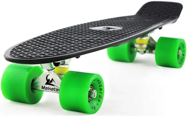 MEKETEC Mini Cruiser Retro Skateboard